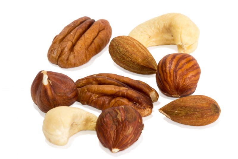 Nötter innehåller bra fetter